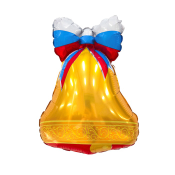 Колокольчик школьный мини, фольгированный шар