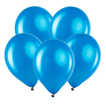 Синий, Металл / Navy Blue, латексный шар