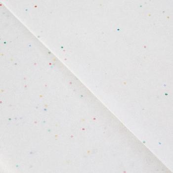 Бумага упаковочная тишью Белая со звездами / листы