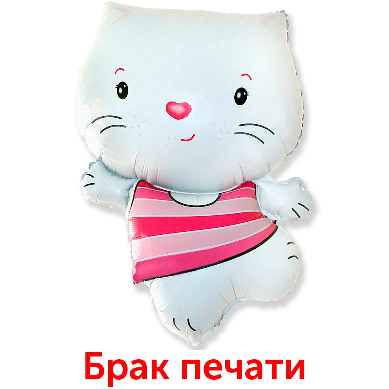 Котенок (белый) БРАК ПЕЧАТИ/ Little cat