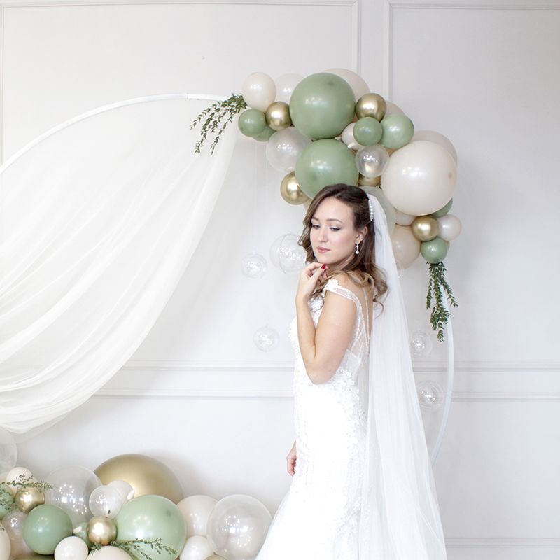 Белый песок, Пастель / White Sand, латексный шар