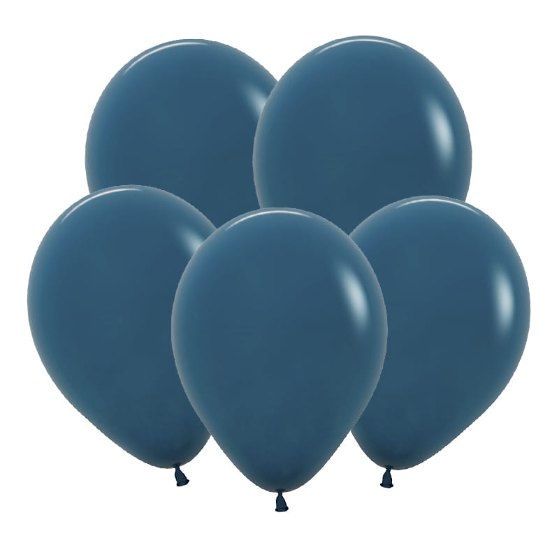 Глубокий синий, Пастель / Deep teal, латексный шар