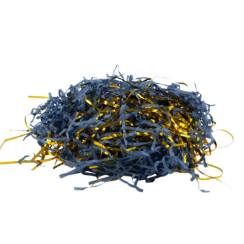 Наполнитель бумажный и металлический, синий/золотой