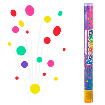 Пневмохлопушка Разноцвет Круги