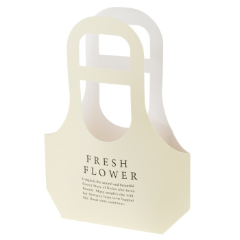 Пакет подарочный "Fresh Flowers", кремовый