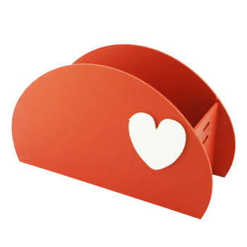 Ящик флористический "С белым сердцем", Красный