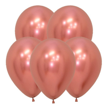 Рефлекс Розовое золото (Зеркальные шары) / Reflex Rose Gold, латексный шар