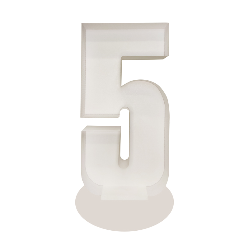 Каркас для аэромозаики. Цифра "5"