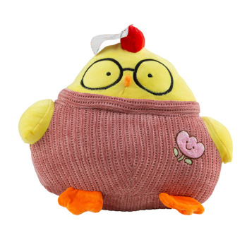 Мягкая игрушка "Цыпленок в очках"