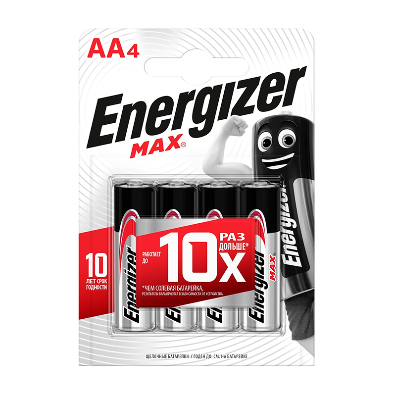Элемент питания Energizer Max АА (Пальчиковая батарейка)