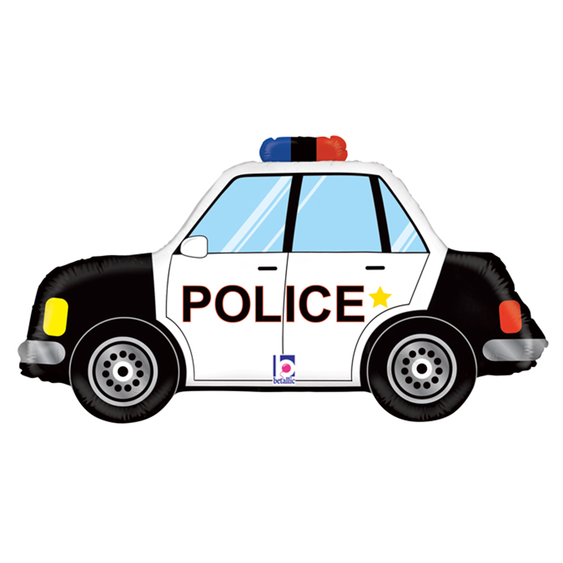 Полицейская машина, фольгированный шар