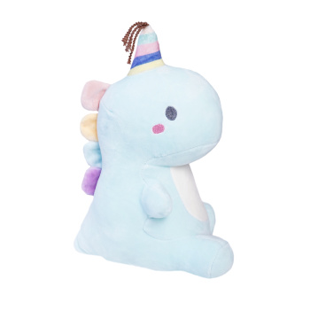 Мягкая игрушка "Динозавр радужный", Голубой