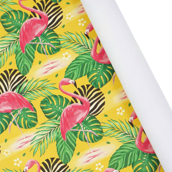 Бумага подарочная "Сочные тропики" / листы