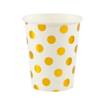 Стаканы "Горох. Золотой на белом" 