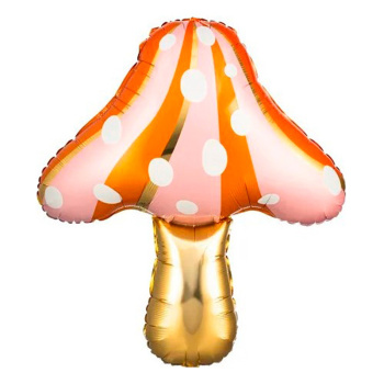 Гриб Мухомор розовый, фольгированный шар