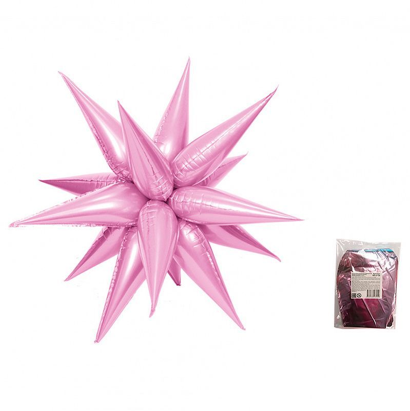 Звезда составная 12 лучиков Светло-Розовый в упаковке / Light Pink