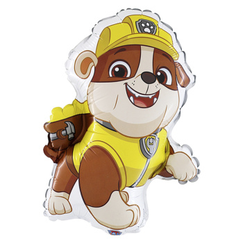Крепыш. Щенячий патруль мини / Paw Patrol Rubble, фольгированный шар