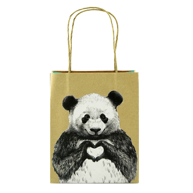 Крафт-пакет подарочный "Панда"