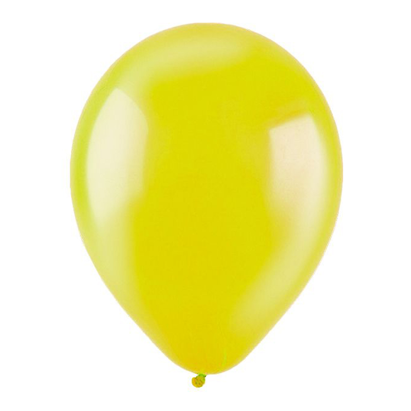 Желтый, Кристал / Yellow, латексный шар