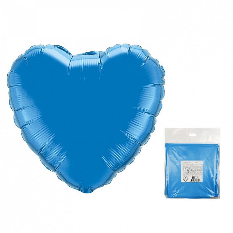 Сердце Синий в упаковке / Blue