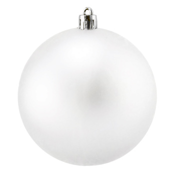 Новогодние шары Белые матовые