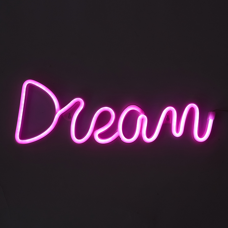 Неоновая вывеска "Dream"