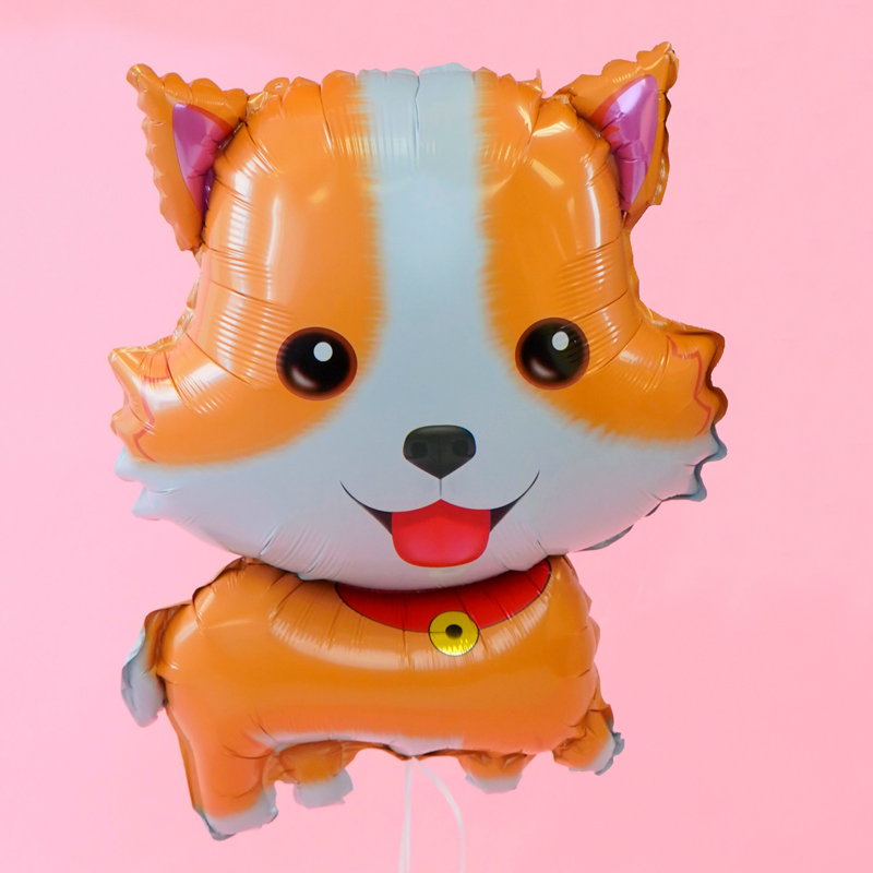Собачка Корги, фольгированный шар