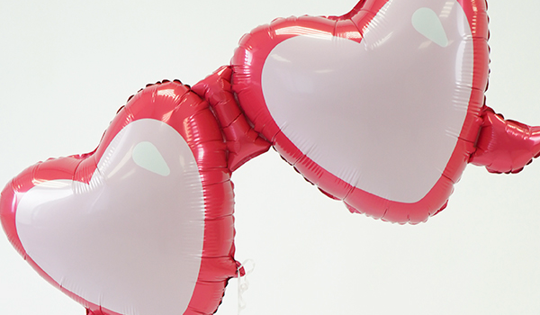 Фольгированный шар Очки Сердца