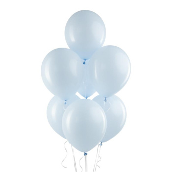 Голубой Макаронс, Пастель / Sky blue, латексный шар