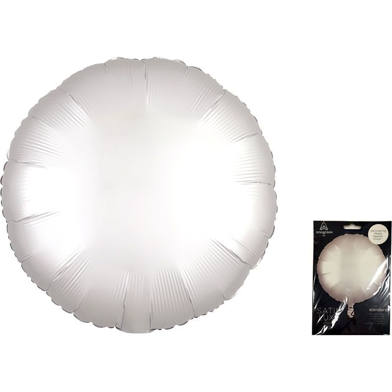 Круг Белый Сатин Люкс в упаковке / Satin Luxe White