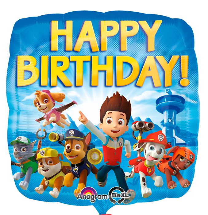 Щенячий патруль СДР / Paw Patrol HBD S60, фольгированный шар