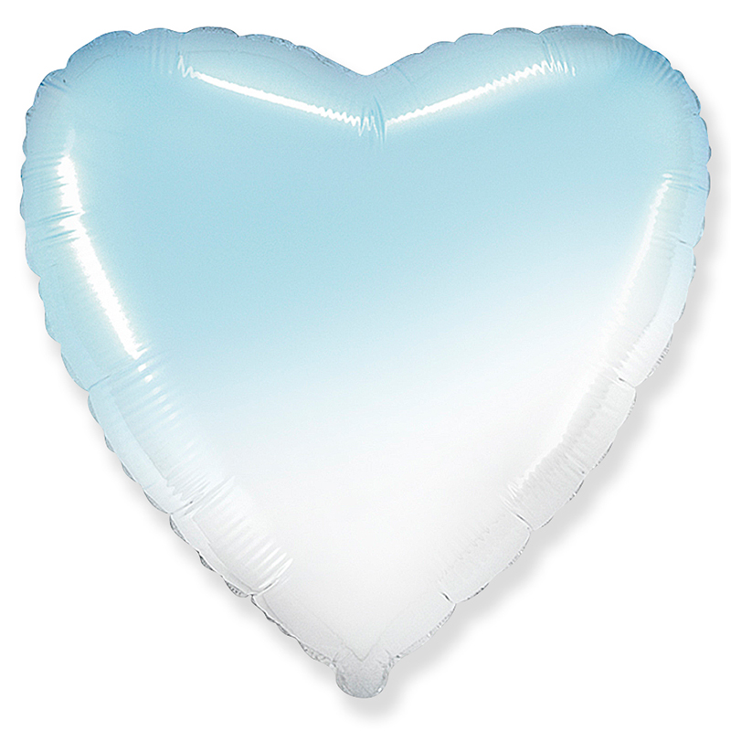 Сердце Бело-Голубой градиент / White-Blue gradient (НДС 20%)