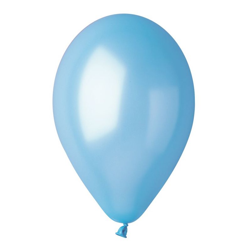 Голубой 35, Металл / Light blue 35, латексный шар