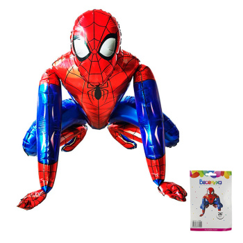 Ходячая фигура Человек-паук в упаковке, фольгированный шар
