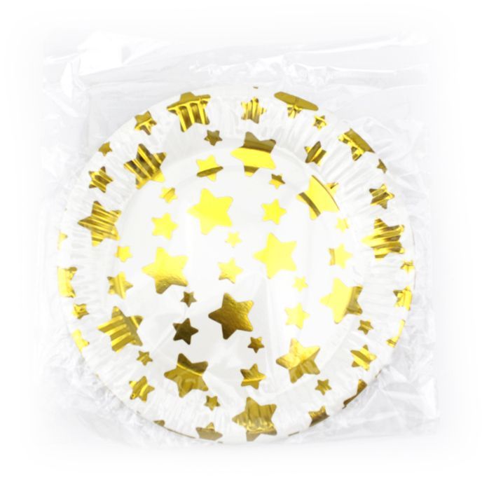 Тарелки "Звезды Золотые" с золотой печатью