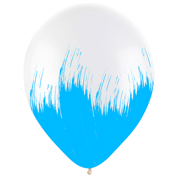 Браш Голубой, Прозрачный Кристалл / Латексный шар