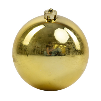 Новогодний шар Золотой блестящий УЦЕНКА