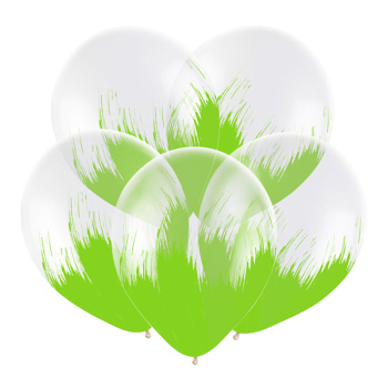 Браш Светло-зеленый, Прозрачный Кристалл, латексный шар