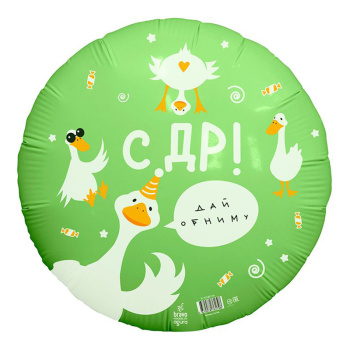 С Днем рождения гусь, фольгированный шар
