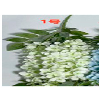 Гирлянда цветочная с листьями, белая