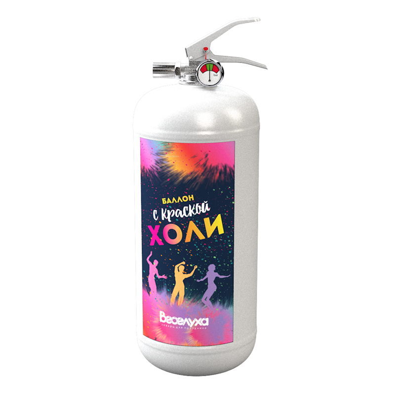 Баллон с краской холи Желтый
