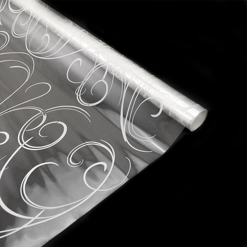 Пленка прозрачная с рисунком "Серпантин" Белый, 200 г