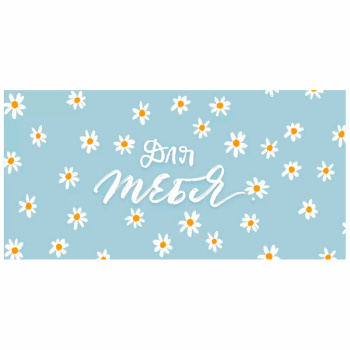 Конверт для денег "Для тебя! Ромашки" 