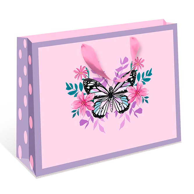 Пакет подарочный "Бабочка" 