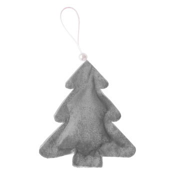 Елочное украшение из текстиля Елочка серая