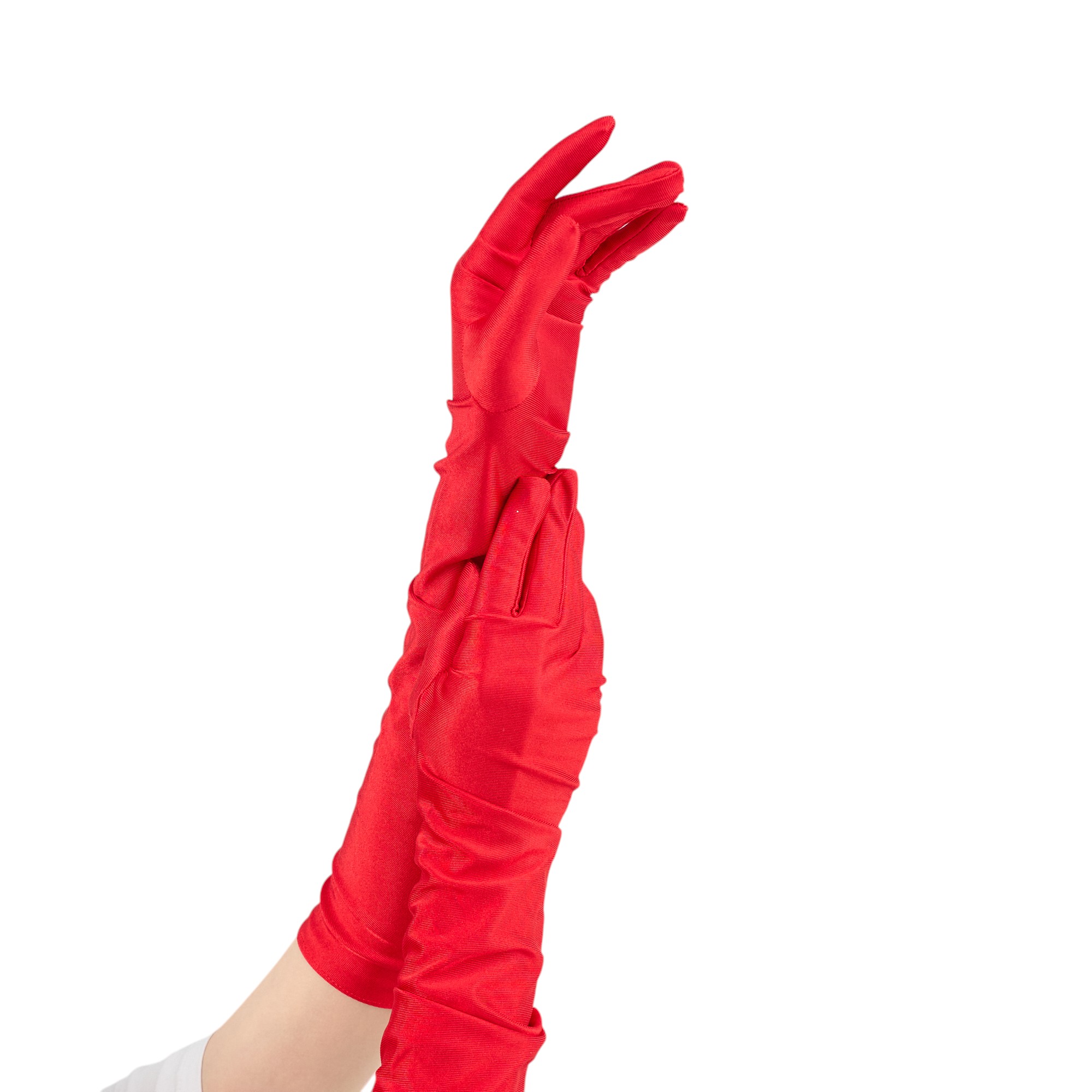 Карнавальные перчатки Красные, длинные