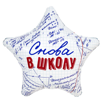 Снова в школу, фольгированный шар