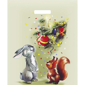 Пакет полиэтиленовый с вырубной ручкой «Волшебство праздника»