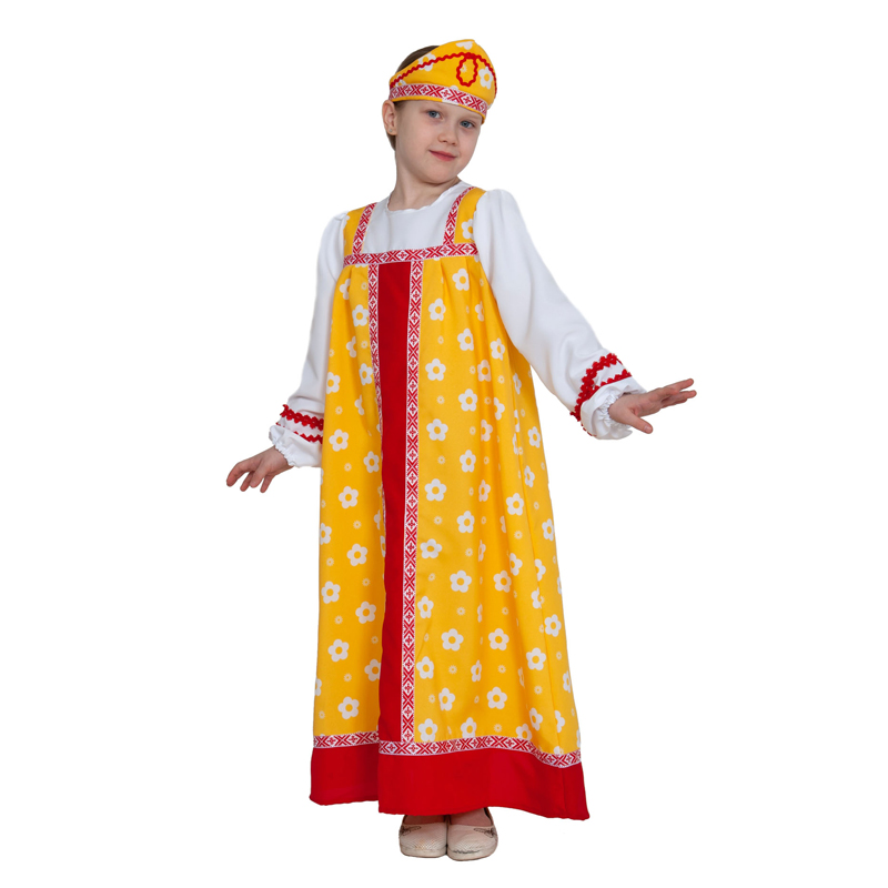 Карнавальный костюм "Аленушка в желтом"