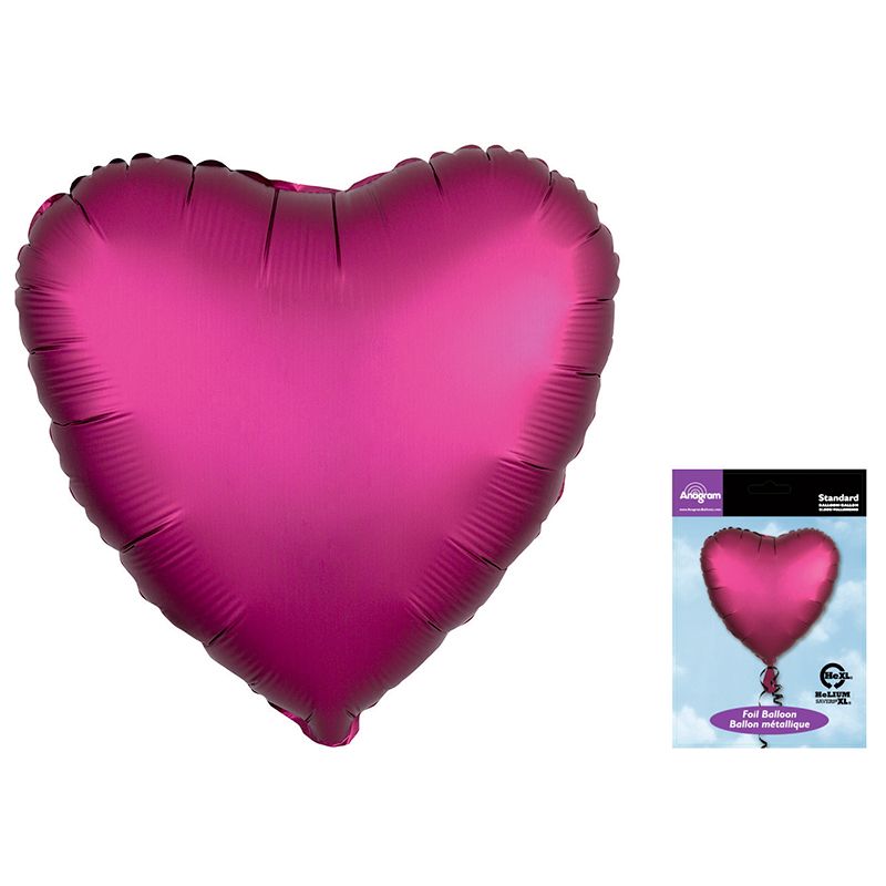 Сердце Гранат Сатин Люкс в упаковке / Satin Luxe Pomegranate
